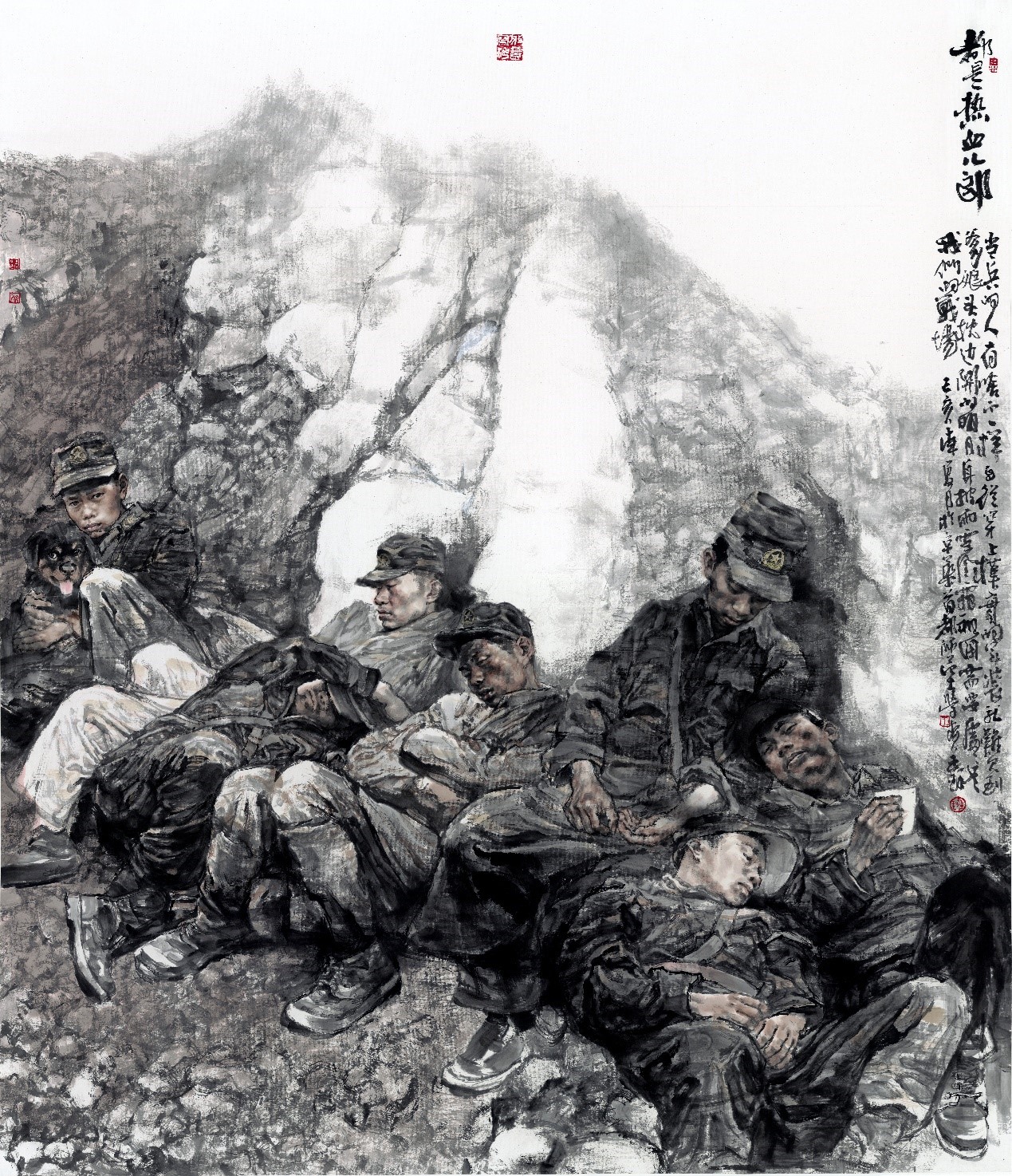 <h2>都是热血儿郞</h2><p>作者：王珂</p><p>创作年代：2019年</p><p>规格：193cmx220cm</p><p>品类：中国画</p>